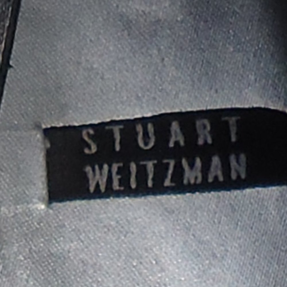 SIZE 9.5 B. Stuart Weitzman dressy satin shoes. - Picture 16 of 16